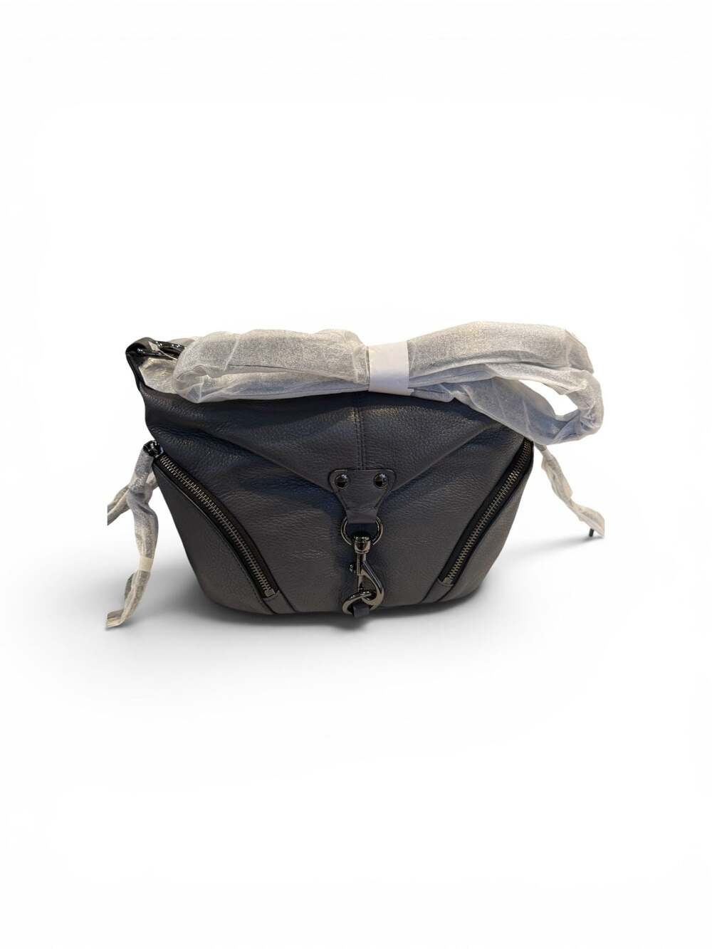 Rebecca Minkoff MAB Mini Crossbody Bag Grey Leather new with tags